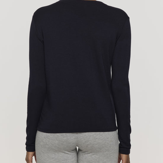 Navy | Women's Long Sleeve Crew Shirt