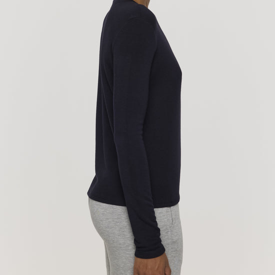 Navy | Women's Long Sleeve Crew Shirt