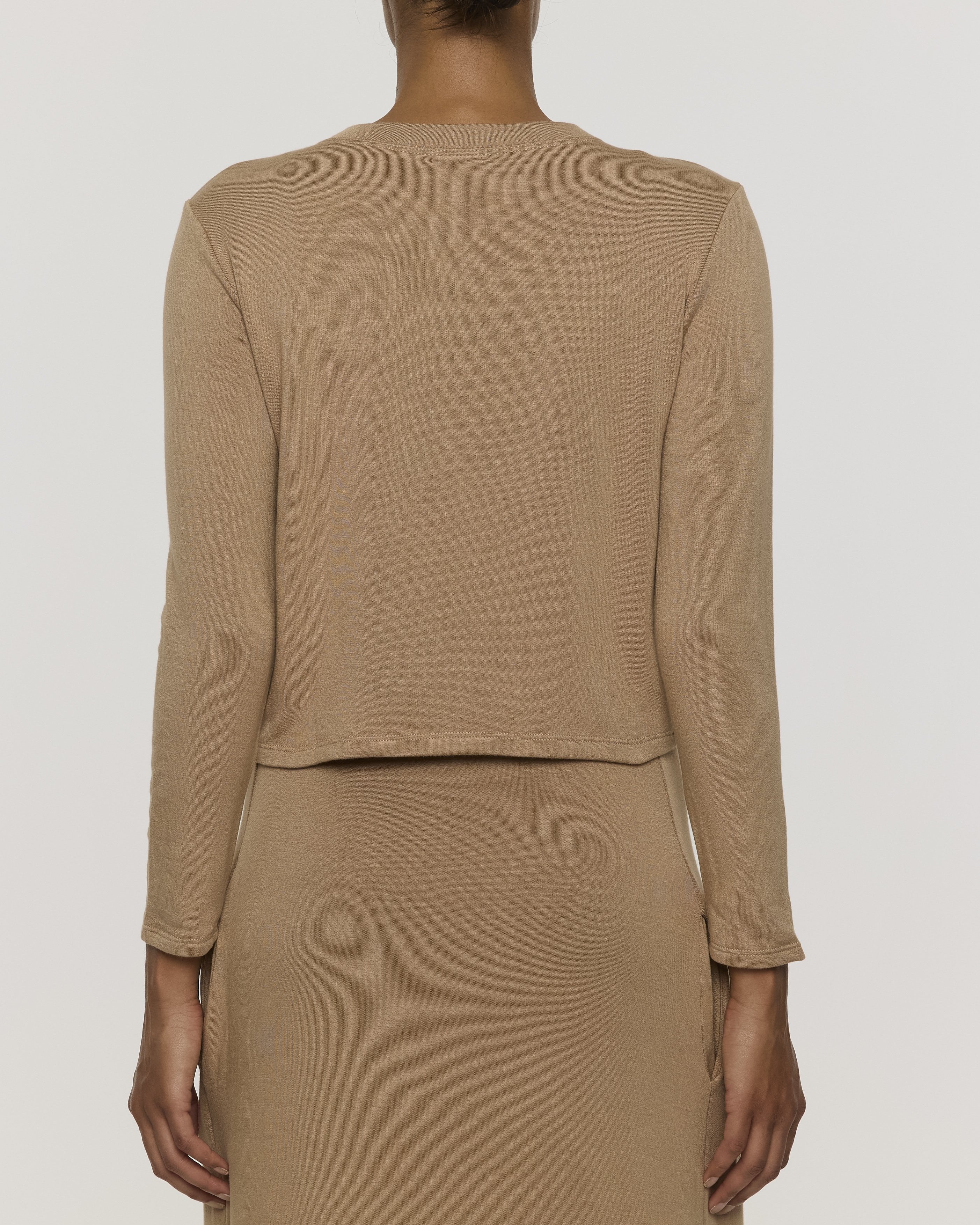 Camel | Women's Shorty Crew Neck Long Sleeve