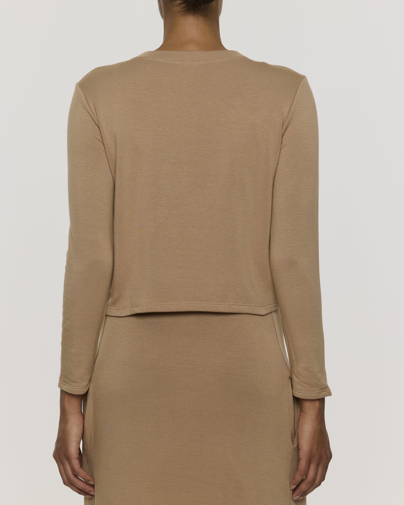 Camel | Women's Shorty Crew Neck Long Sleeve