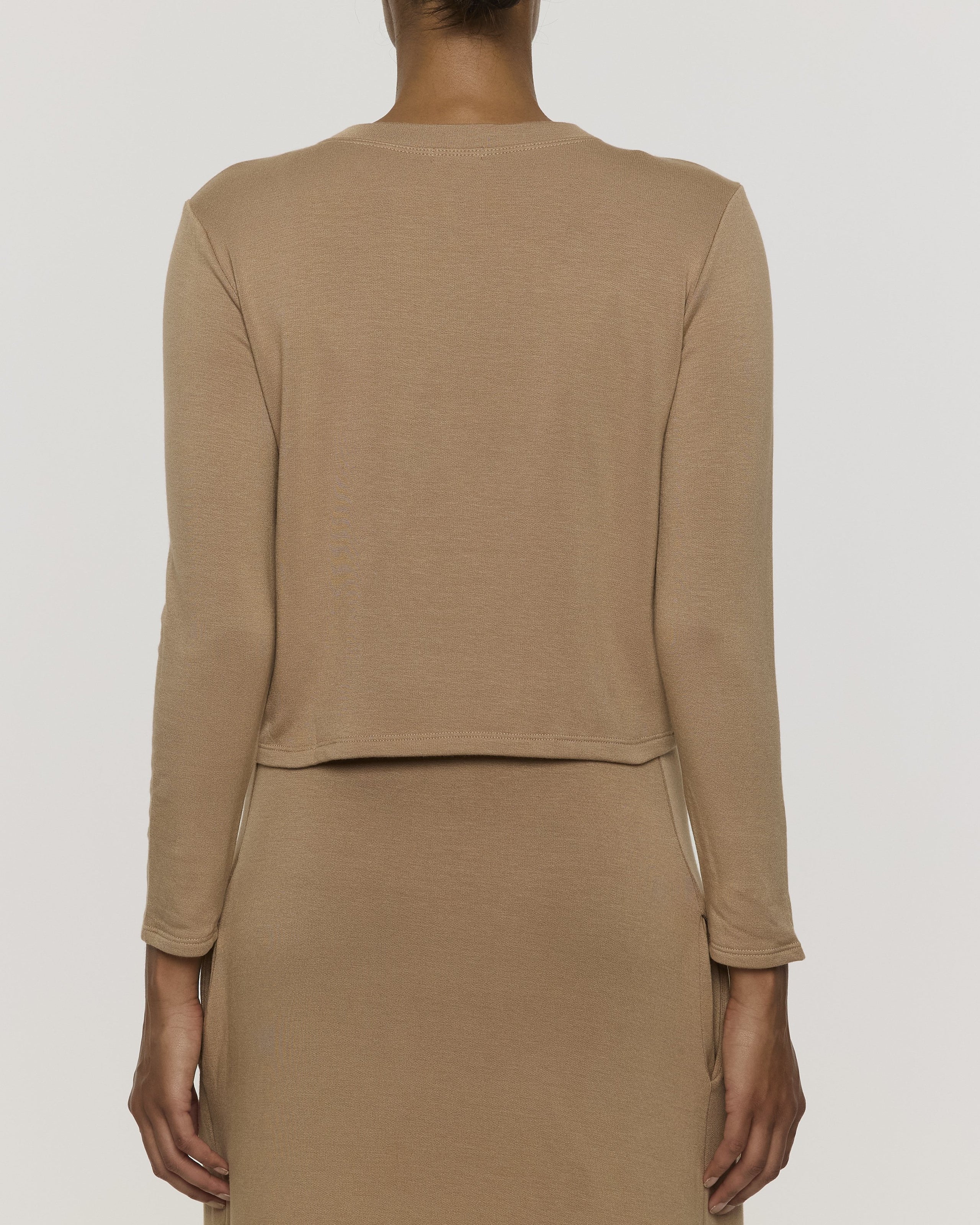 Camel | Women's Shorty Crew Neck Long Sleeve