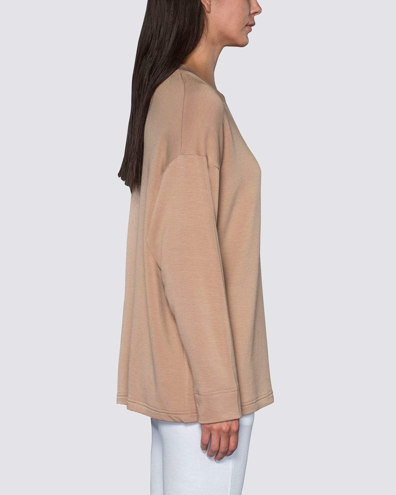 Camel | The Oversized V-Neck