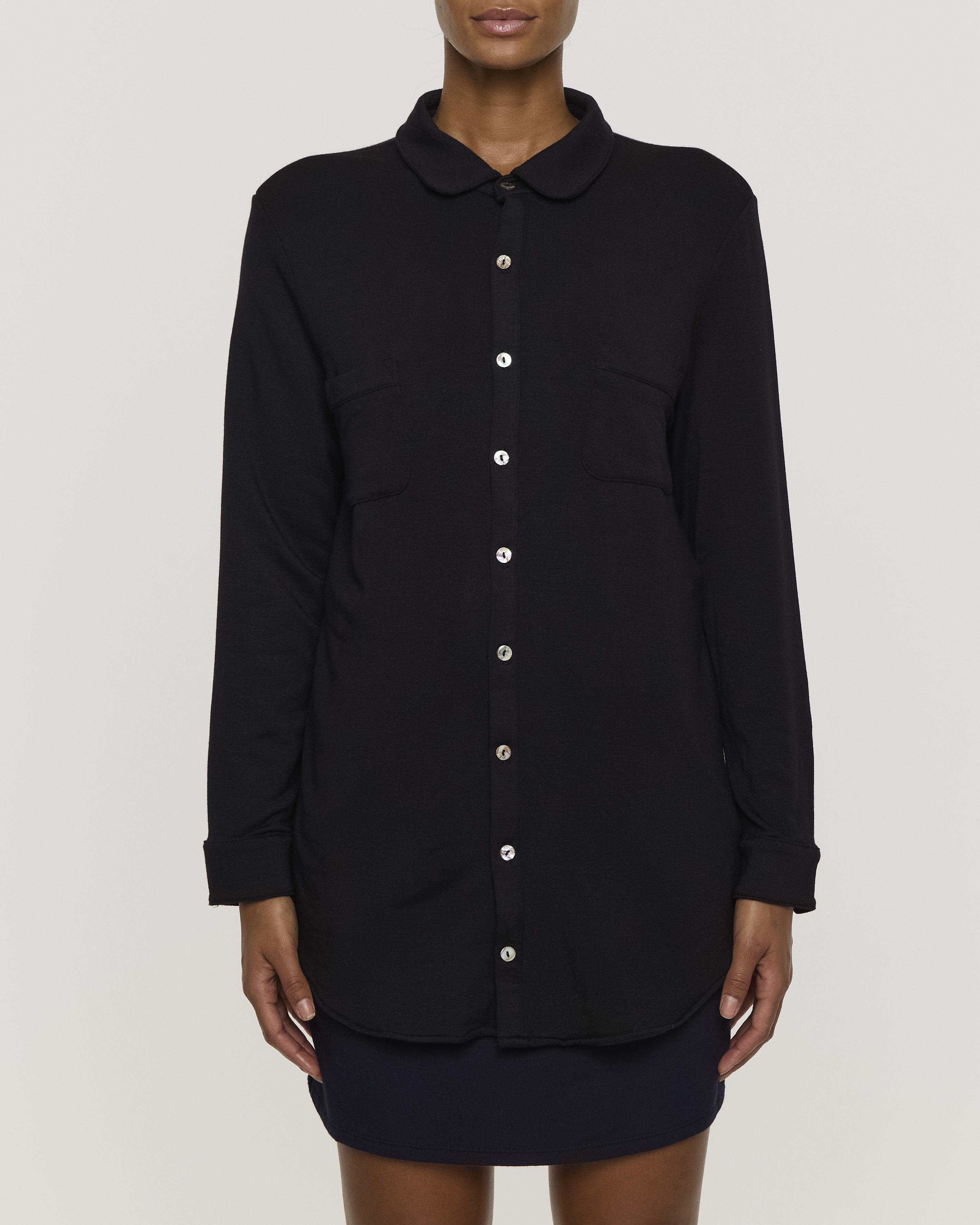 Black | The Boyfriend Shirt by Bleusalt