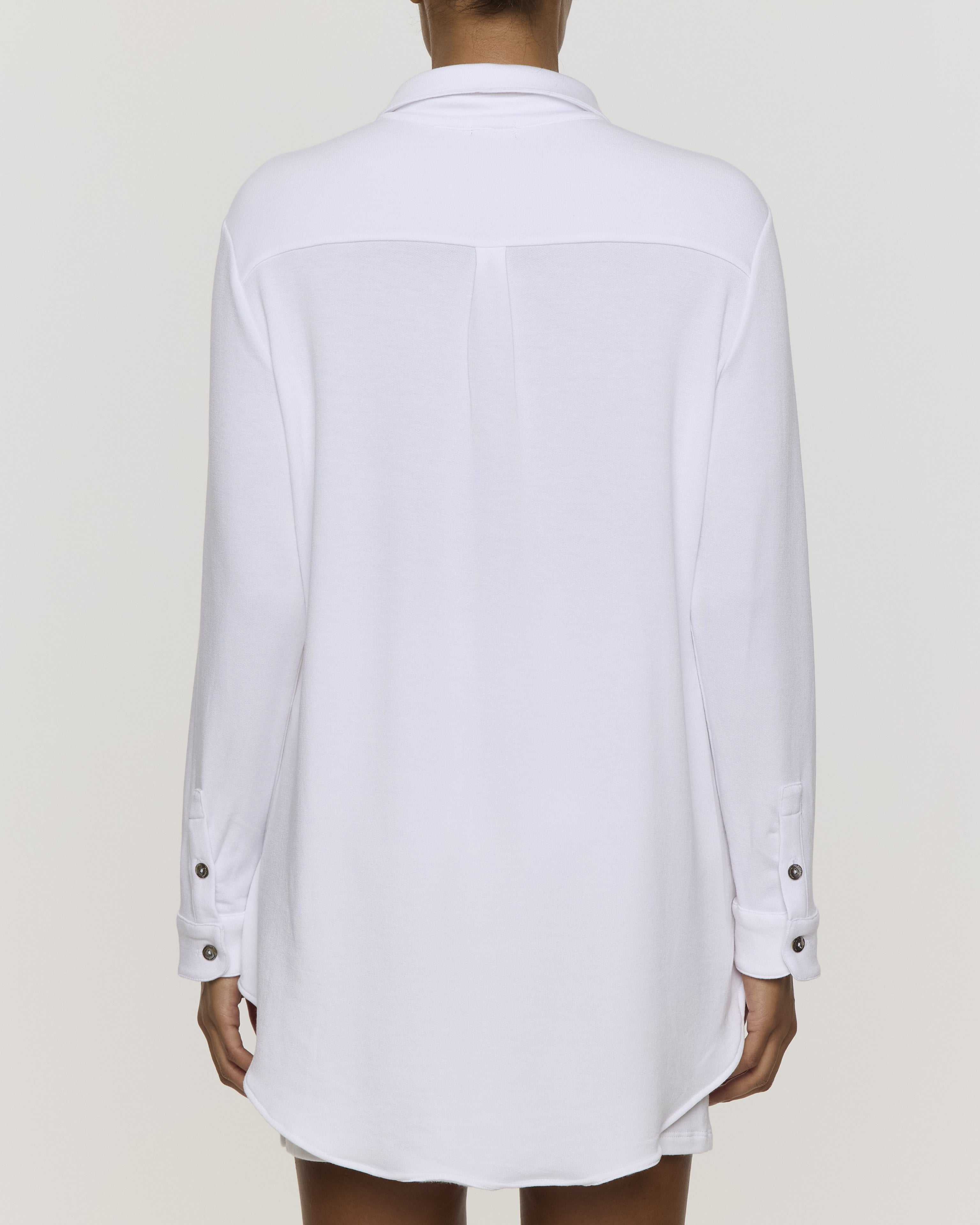 White | The Boyfriend Shirt by Bleusalt