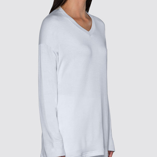 White | The Oversized V-Neck