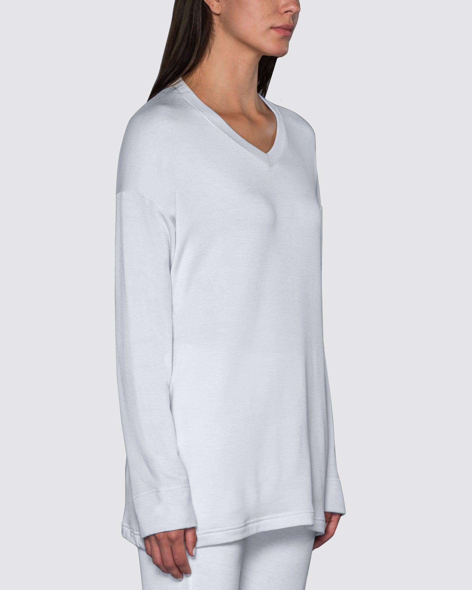 White | The Oversized V-Neck