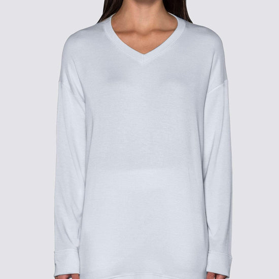White | The Oversized V-Neck