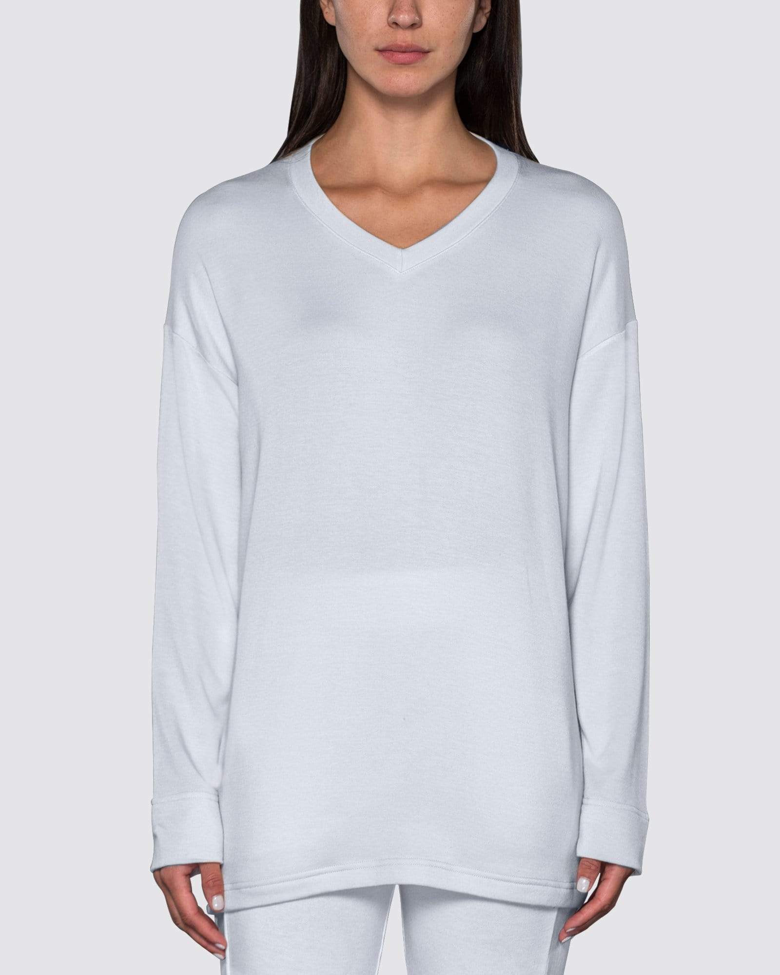 White | The Oversized V-Neck