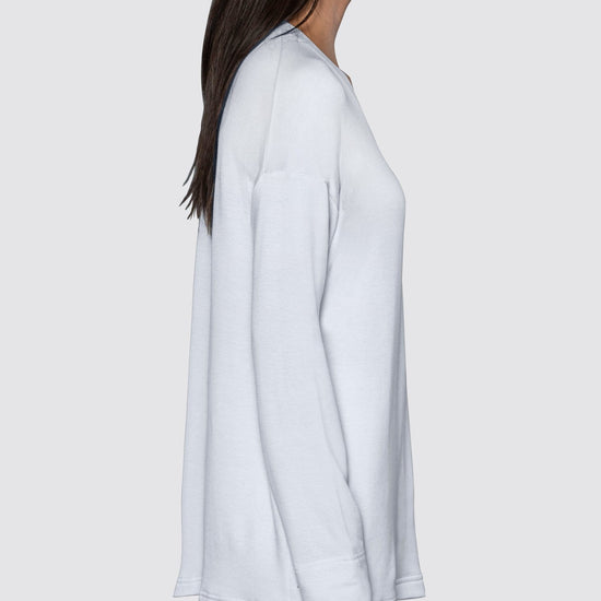 White | The Oversized V-Neck