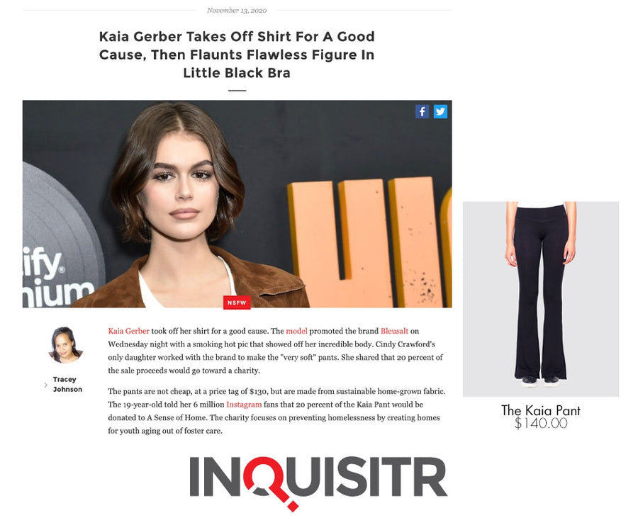 Kaia Gerber Takes Off Shirt For A Good Cause, Then Flaunts Flawless Figure In Little Black Bra-Bleusalt