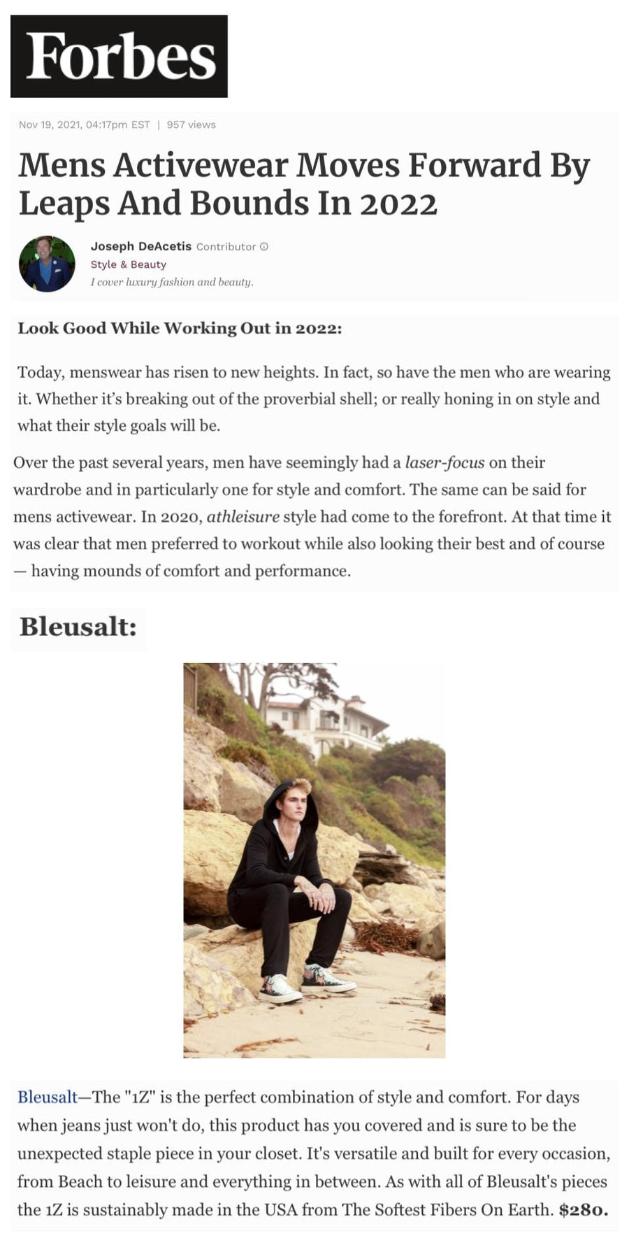 Mens Activewear Moves Forward by Leaps and Bounds in 2022-Bleusalt