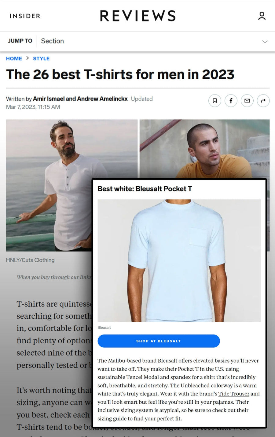 The 26 best T-shirts for men in 2023-Bleusalt