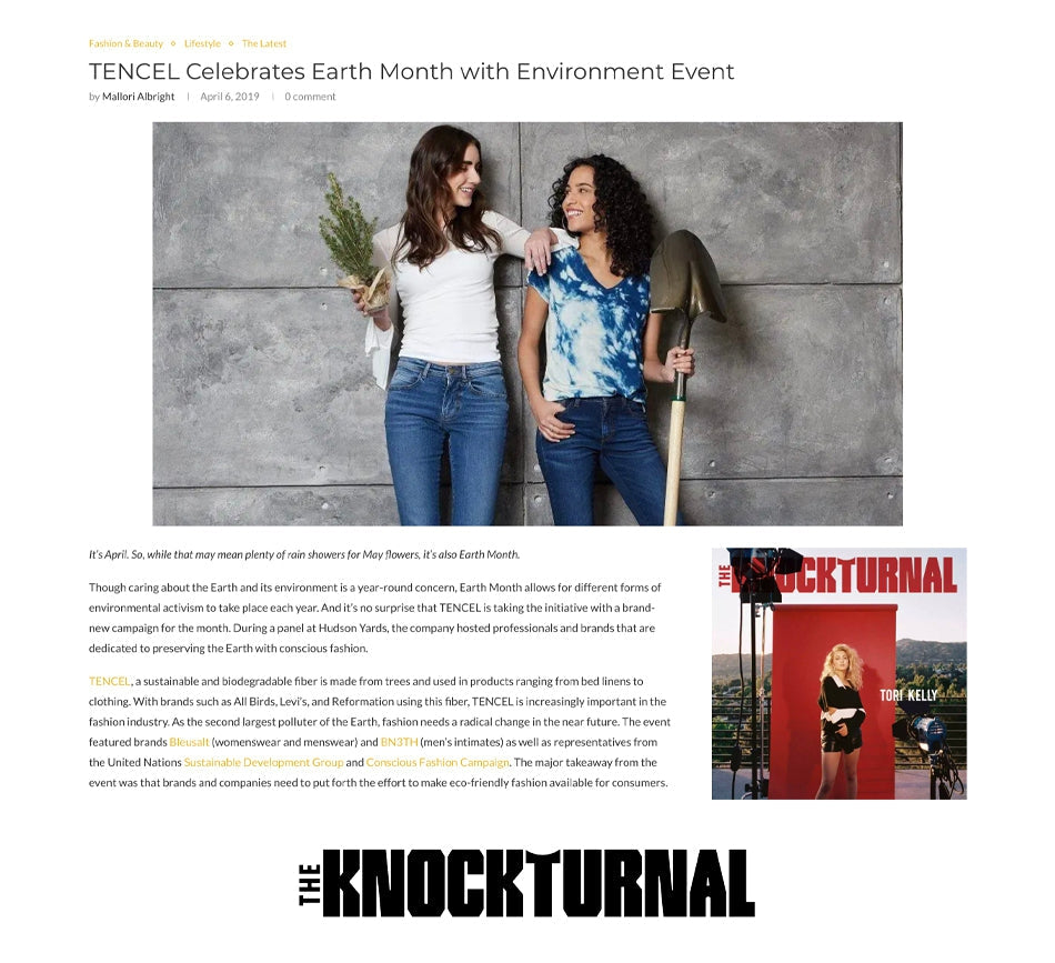 TENCEL & Bleusalt Celebrate Earth Month with Environment Event-Bleusalt
