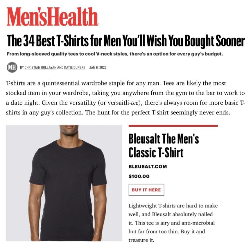 The 34 Best T-Shirts for Men You'll Wish you Bought Sooner-Bleusalt