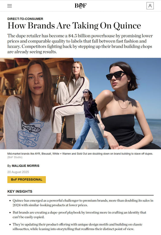 How Brands Are Taking On Quince