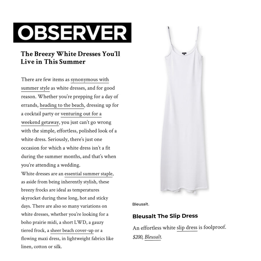 The Breezy White Dresses You'll Live in This Summer-Bleusalt