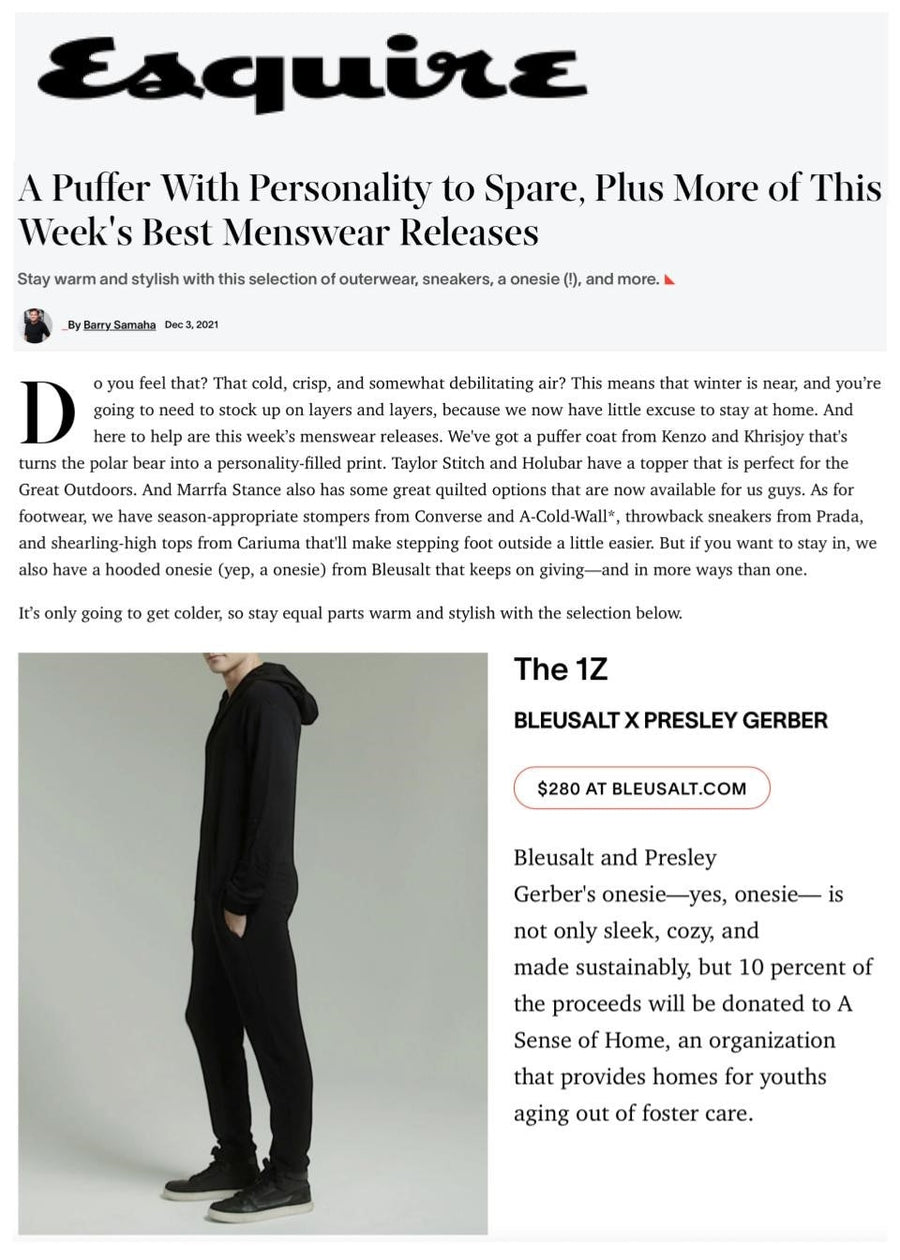 A Puffer with Personality to Spare, Plus more of This Week's Best Menswear Releases-Bleusalt