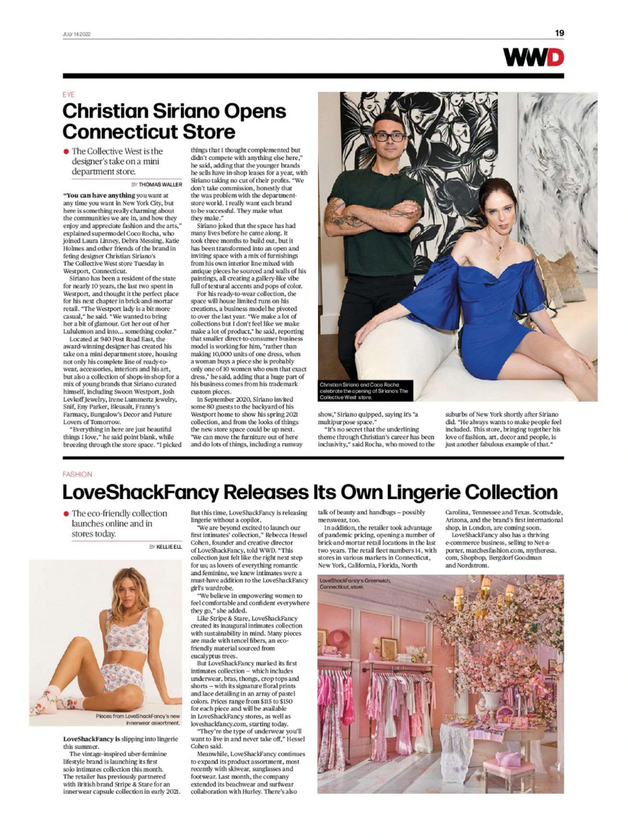 Christian Siriano Opens Connecticut Store-Bleusalt