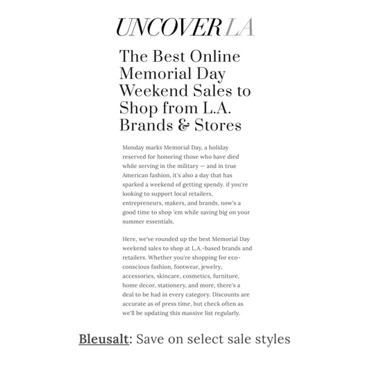The Best Online Memorial Day Weekend Sales-Bleusalt