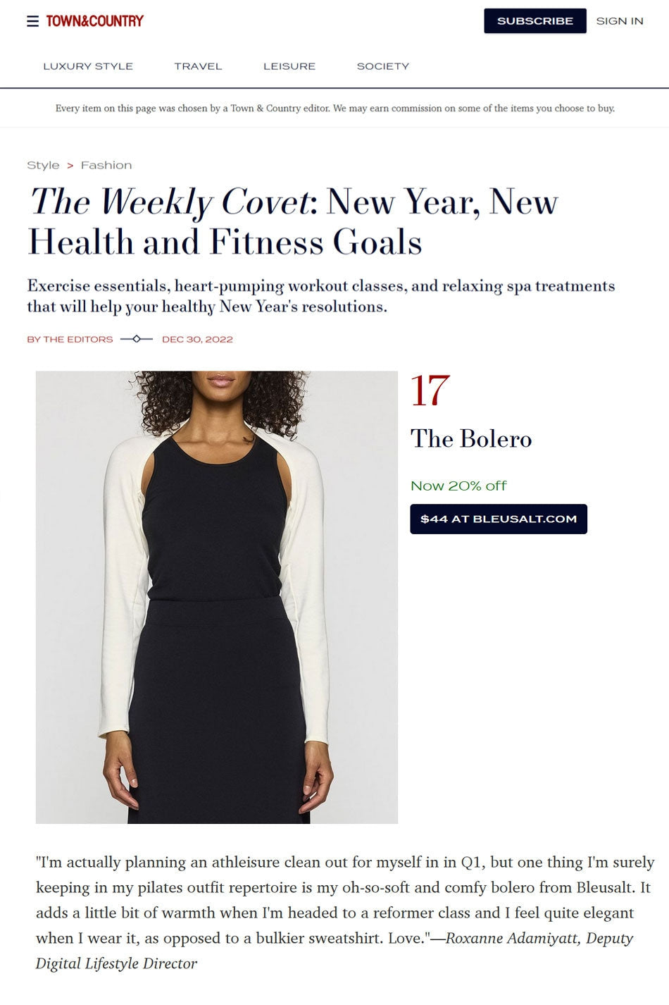 The Weekly Covet: New Year, New Health and Fitness Goals-Bleusalt