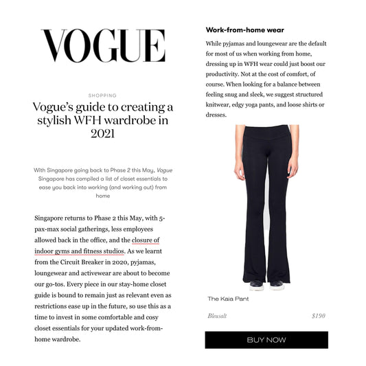 Vogue's Guide to Creating a Stylish WFH wardrobe in 2021-Bleusalt