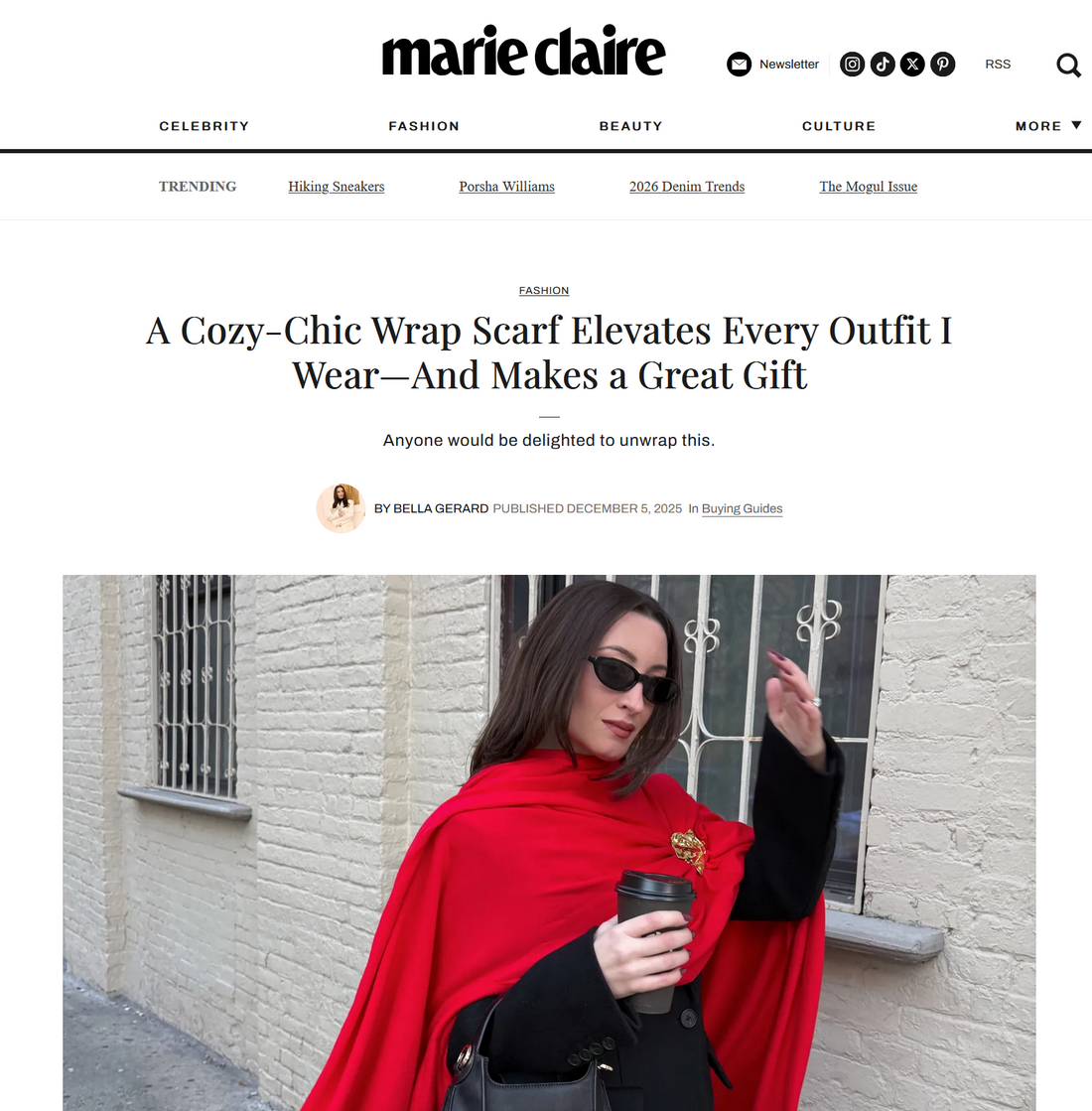 A Cozy-Chic Wrap Scarf Elevates Every Outfit I Wear—And Makes a Great Gift