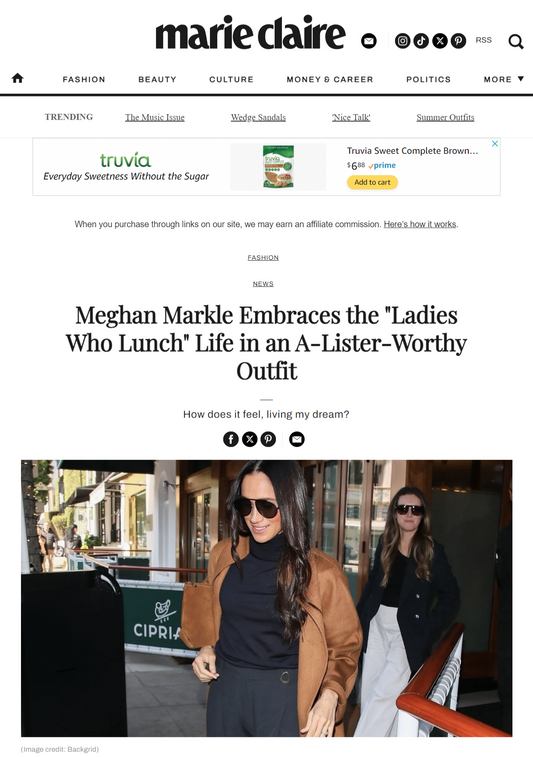 Meghan Markle Embraces the "Ladies Who Lunch" Life in an A-Lister-Worthy Outfit