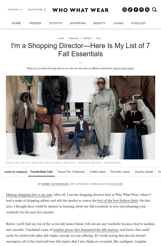 I'm a Shopping Director—Here Is My List of 7 Fall Essentials