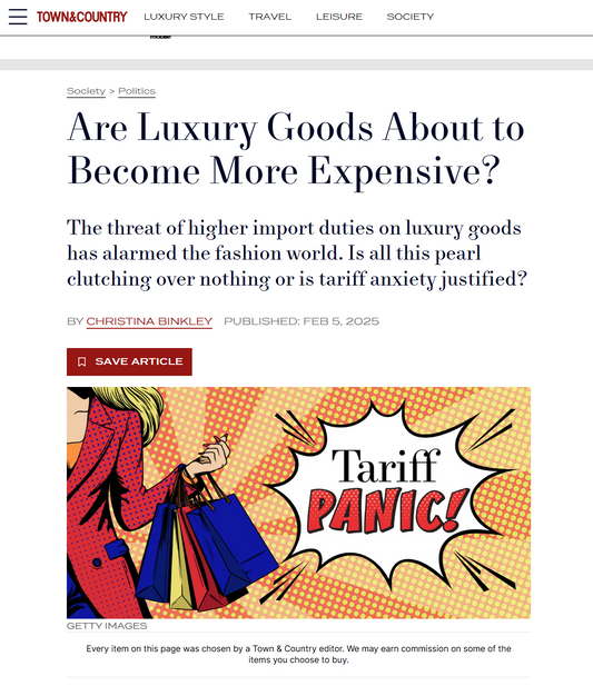 Are Luxury Goods About to Become More Expensive?