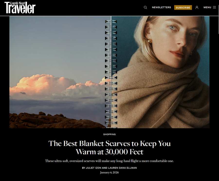 The Best Blanket Scarves to Keep You Warm at 30,000 Feet