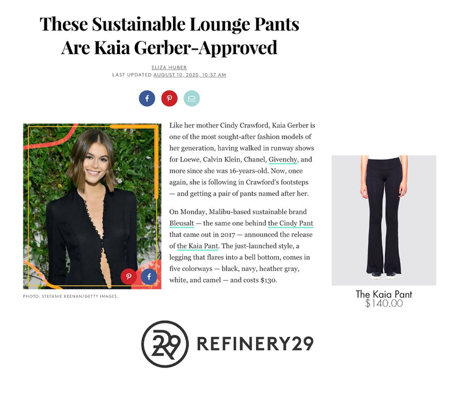 These Sustainable Lounge Pants Are Kaia Gerber-Approved-Bleusalt