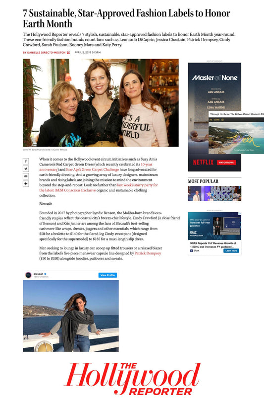 7 Sustainable, Star-Approved Fashion Labels to Honor Earth Month-Bleusalt