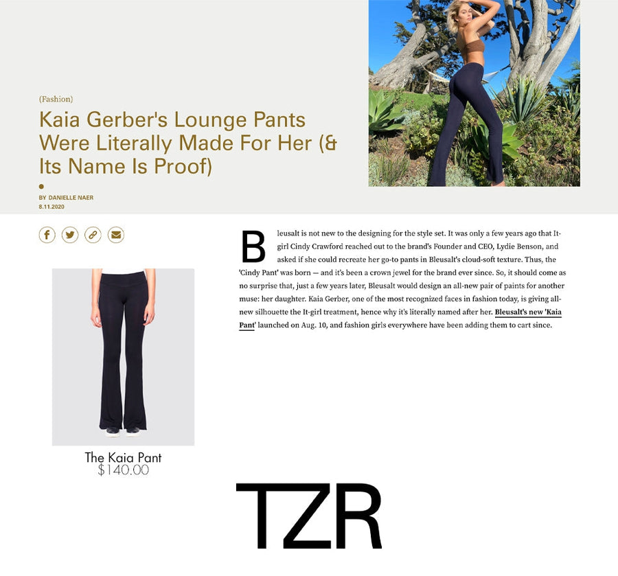 Bleusalt's New 'Kaia Pant' Has Familial Roots — & It's Already Selling Out, Fast-Bleusalt