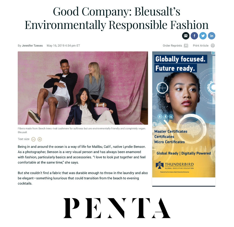 Good Company: Bleusalt’s Environmentally Responsible Fashion-Bleusalt