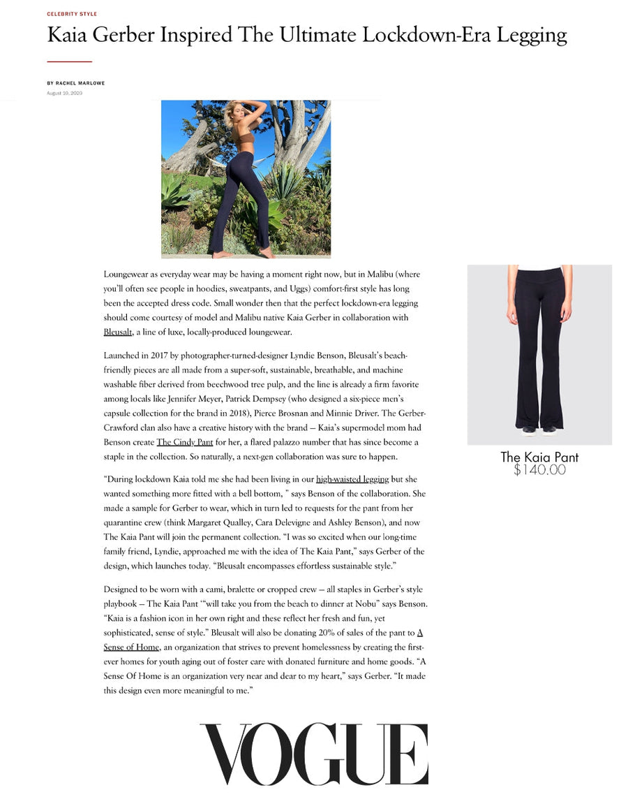 Kaia Gerber Inspired The Ultimate Lockdown-Era Legging-Bleusalt