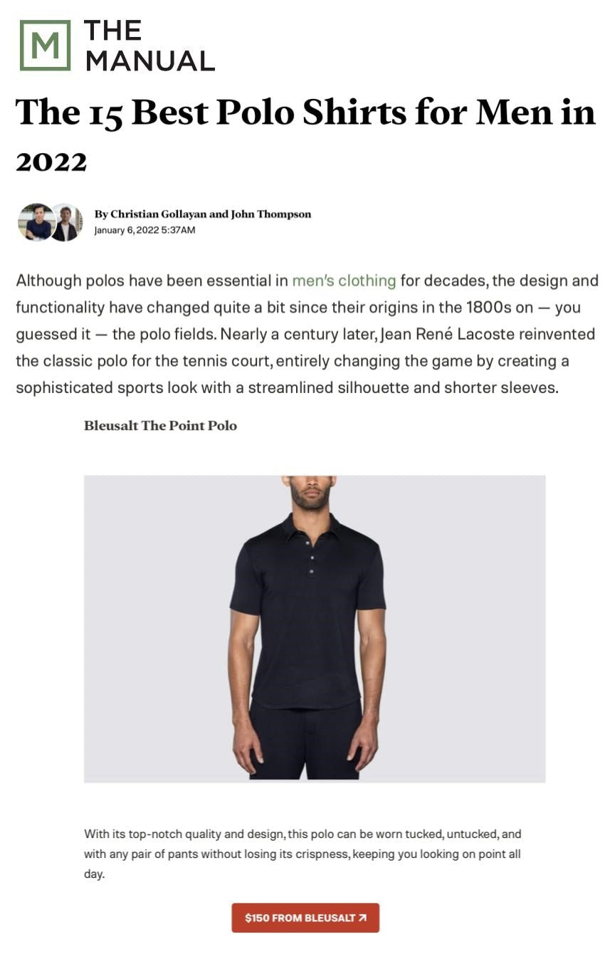 The 15 Best Polo Shirts for Men in 2022-Bleusalt