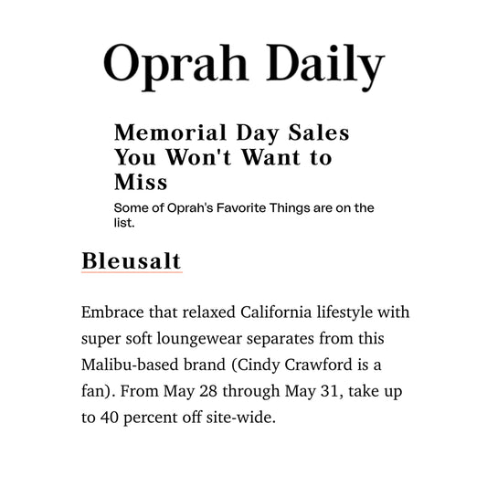 Memorial Day Sales You Won't Want to Miss-Bleusalt