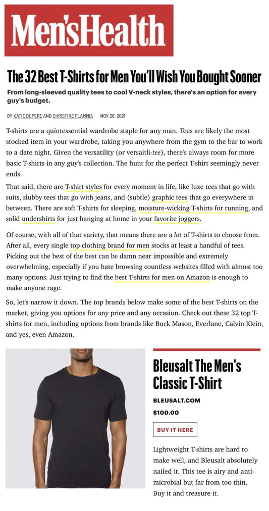 The 32 Best T-Shirts for Men You'll Wish You Bought Sooner-Bleusalt