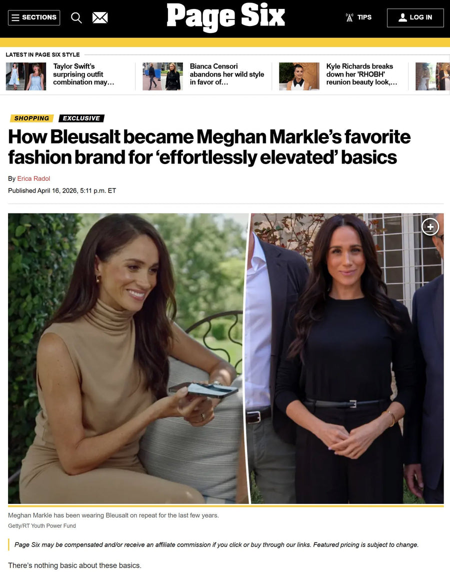 How Bleusalt became Meghan Markle’s favorite fashion brand for ‘effortlessly elevated’ basics