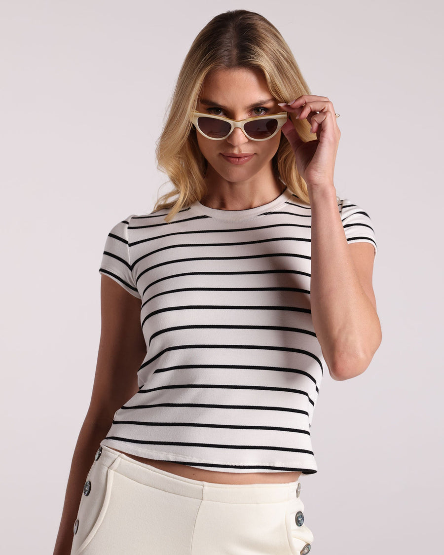 Bleusalt striped Perfect T for a weekend travel wardrobe