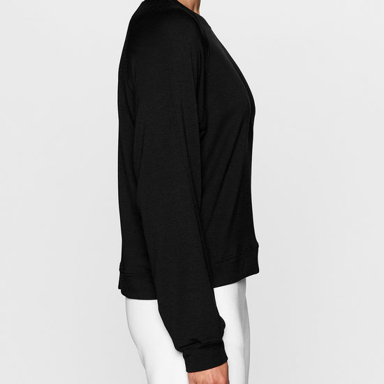 Black | Women's Raglan Crew by Bleusalt