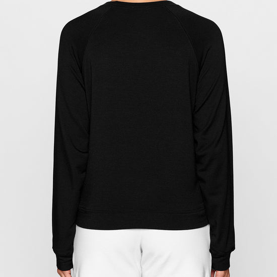 Black | Women's Raglan Crew by Bleusalt