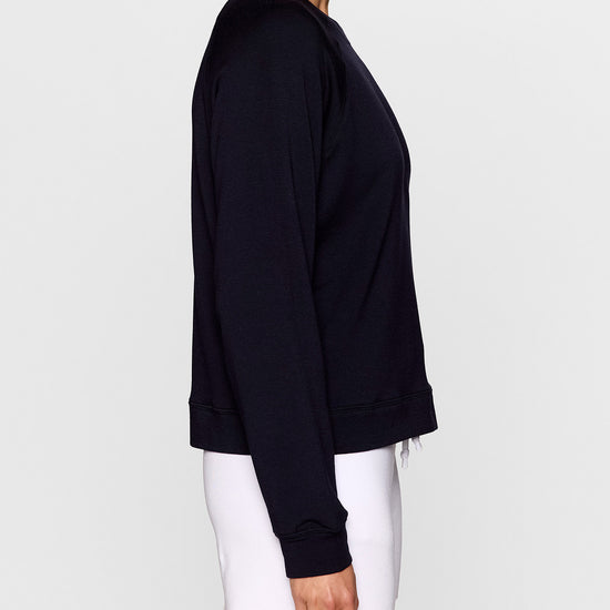 Navy | Women's Raglan Crew by Bleusalt