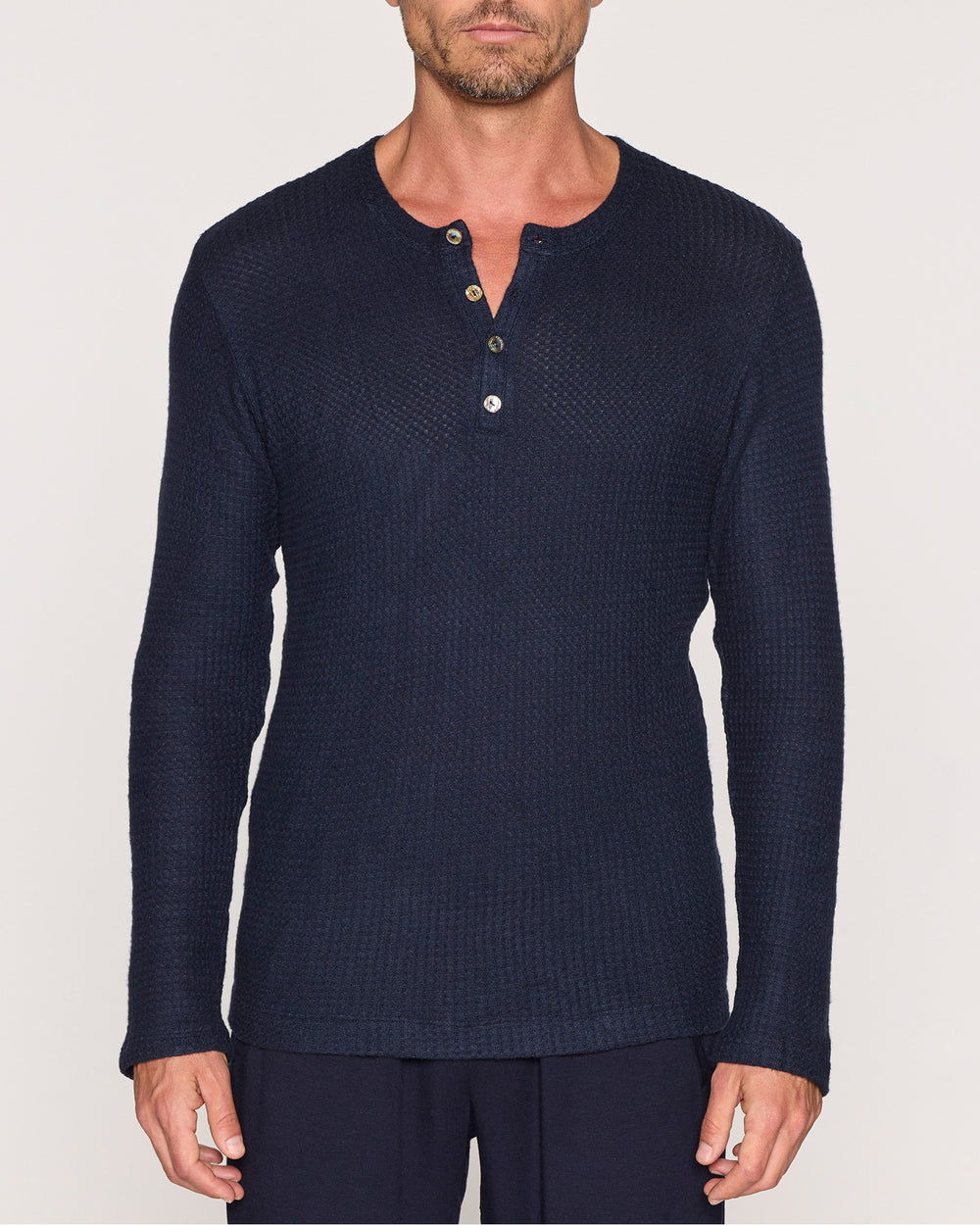 The Men's Waffle Henley – Bleusalt