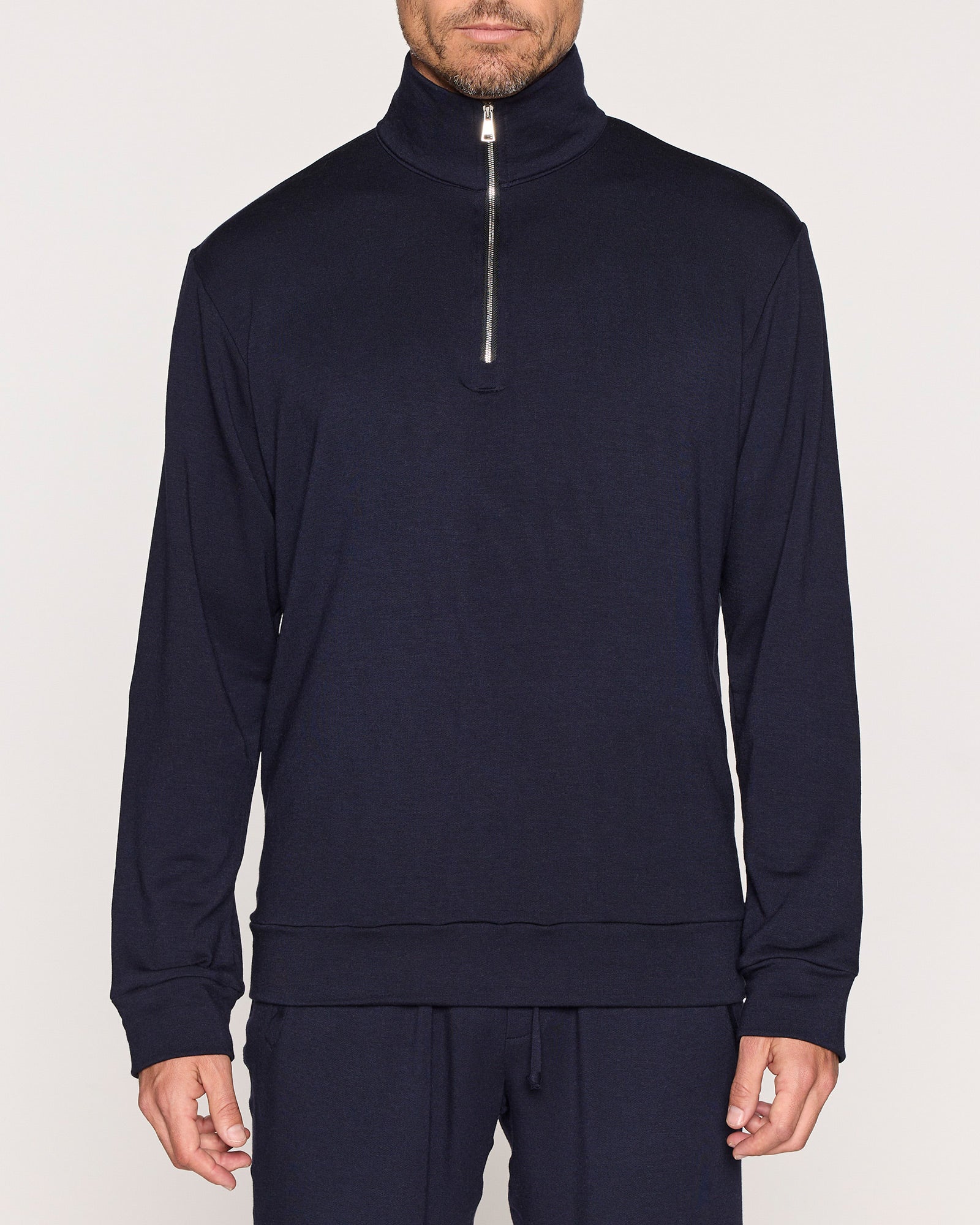 Collar up or on sale down on quarter zip