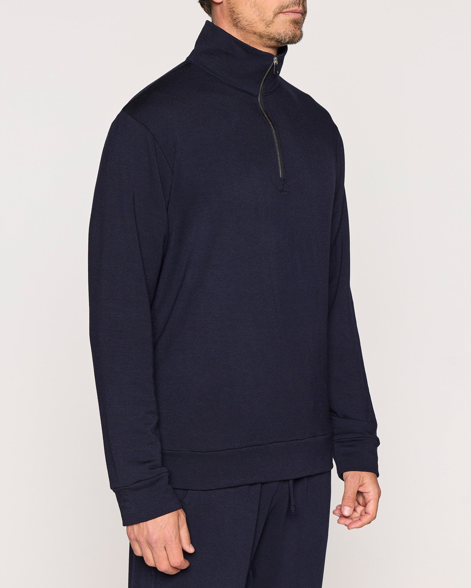Navy | The Men's 1/4 Zip - Zipper Up Navy