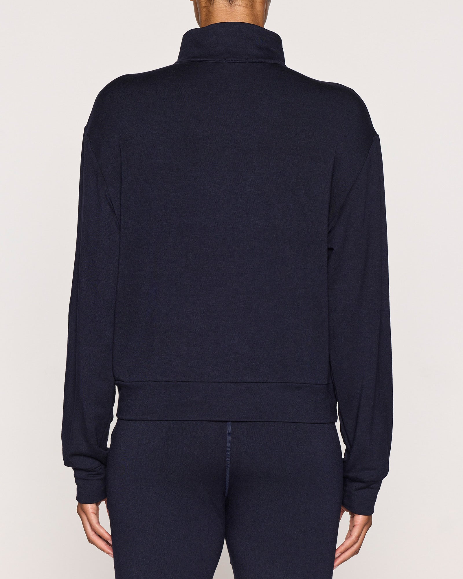 Navy | Women's 1/4 Zip Back