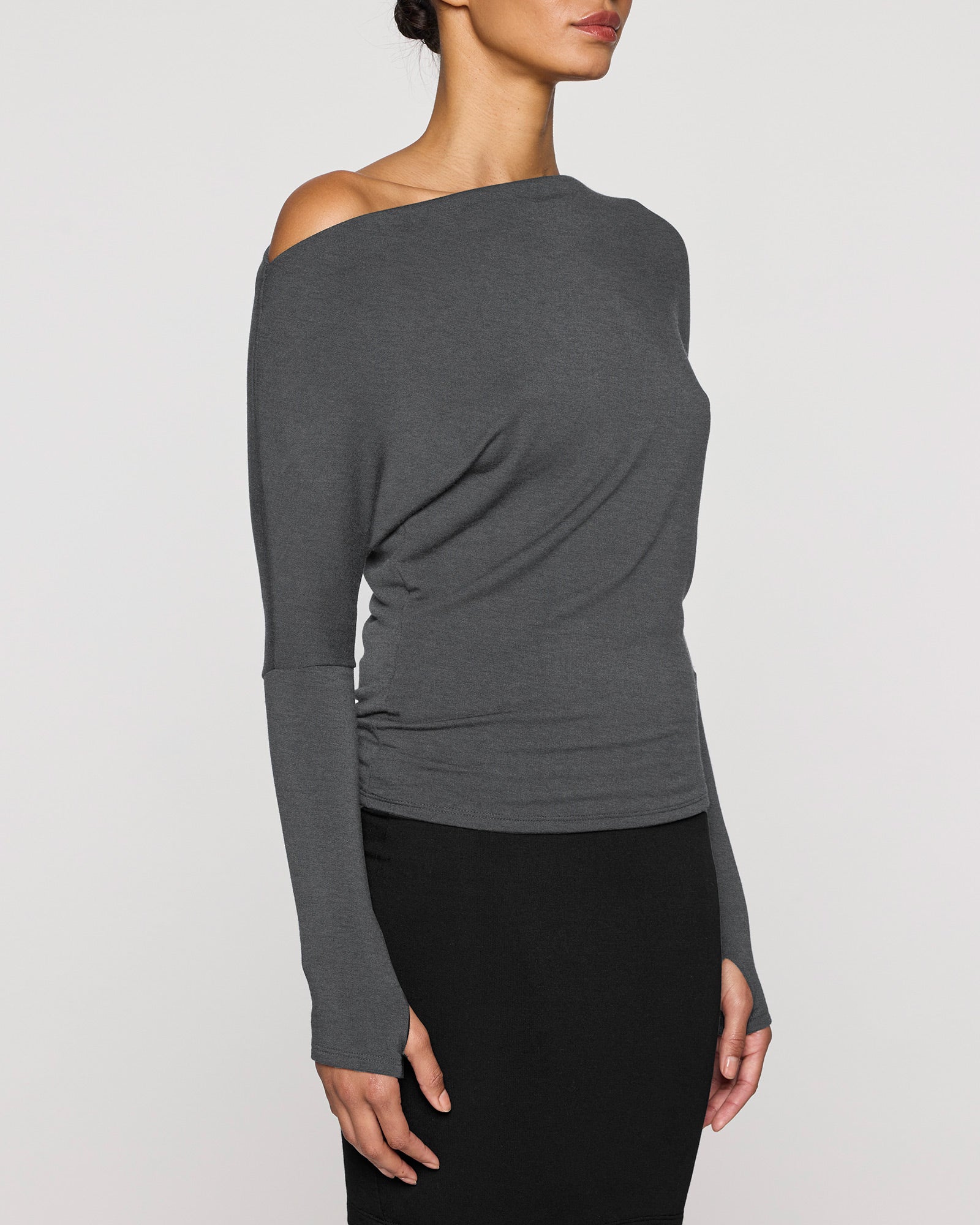 Dark Gray | The Cindy Top Angle