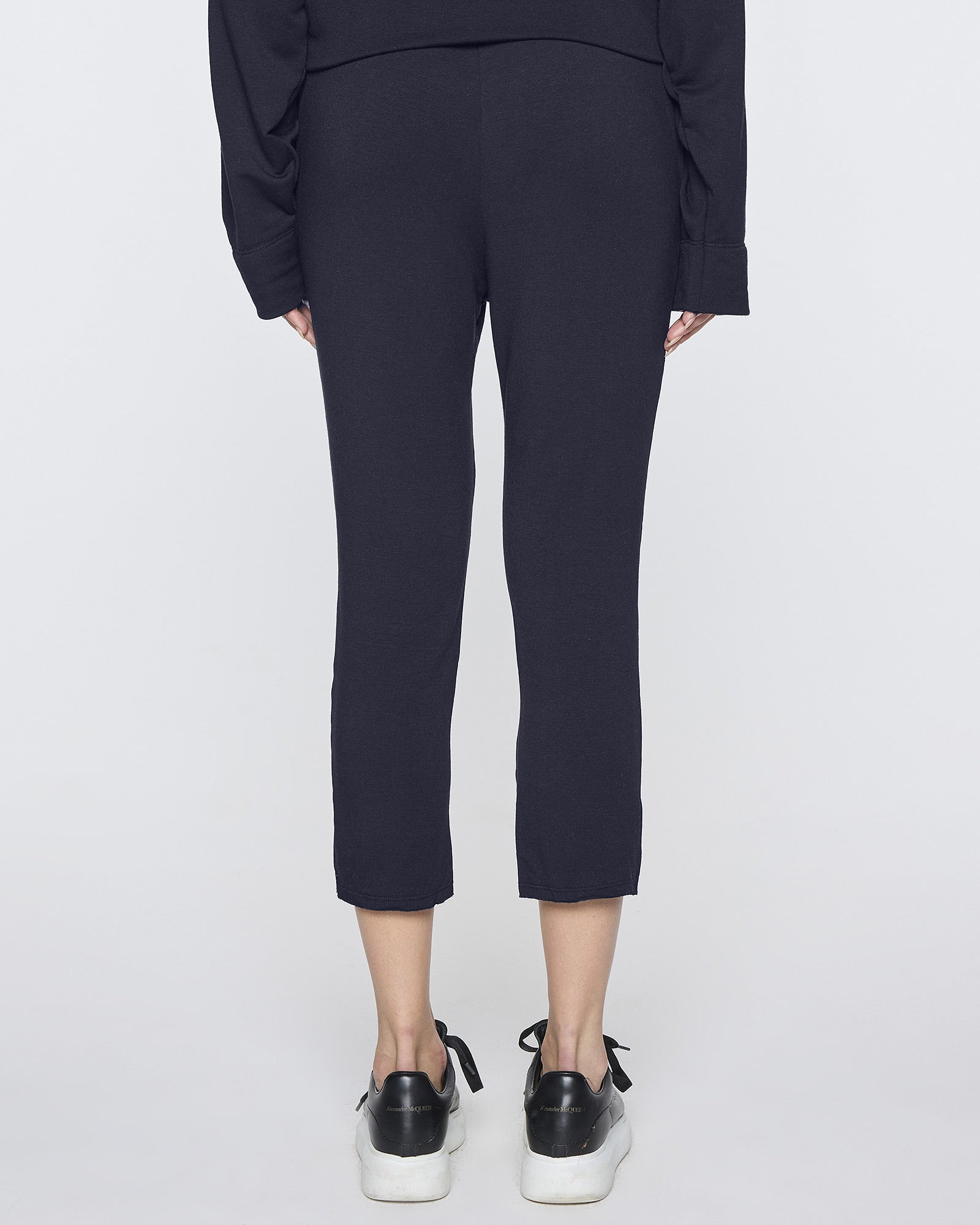 Navy | Drop Crop Pant Back