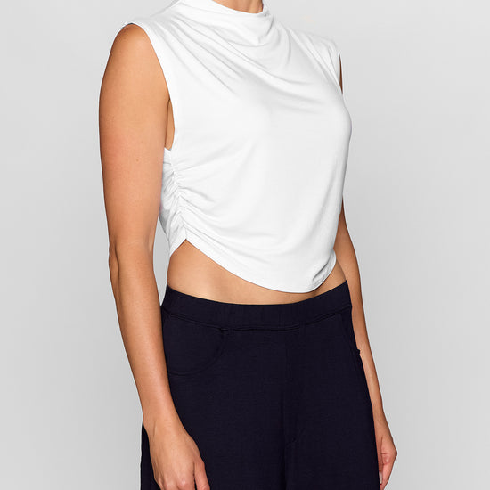 White | The Nina Top: A Sleeveless top by Bleusalt